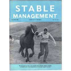Stable Management Aug/Sept...