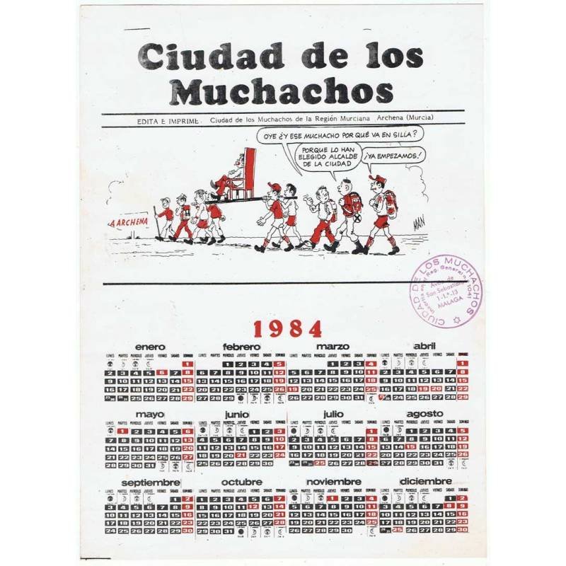 Calendario 1984. Ciudad de los Muchachos