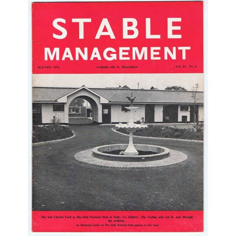 Stable Management Oct/Nov 1976. Vol. 13. No. 4