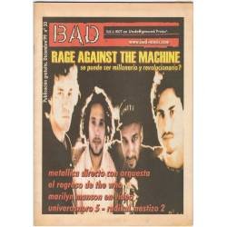 Revista BAD Nº 30. 1999. Rage Against the Machine. Metallica. The Who. Marilyn Manson