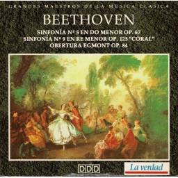 Beethoven - Sinfonía No. 5. Sinfonía No. 9. Obertura Egmont. CD