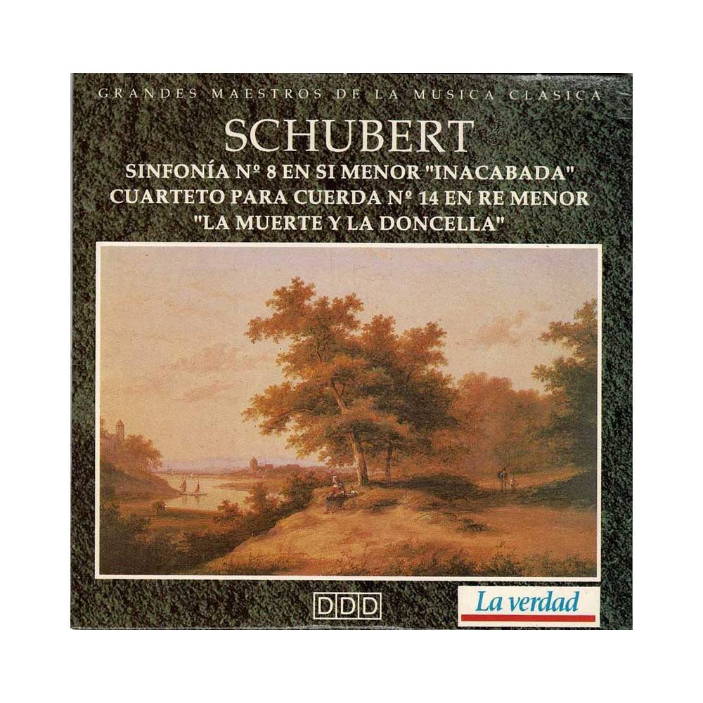 Schubert - Sinfonía No. 8 Inacabada. Cuarteto para cuerda No. 14 La muerte y la doncella. CD