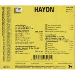 Haydn / Mozart - Symphony The Philosopher / Haydn Quartett. CD