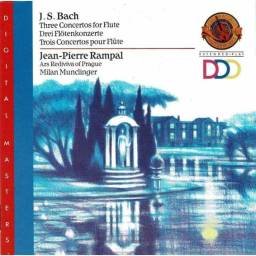 J. S. Bach. Jean-Pierre Rampal - Three Concertos For Flute. CD