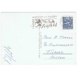 Postal Durchs Wipptal von Innsbruck zum Brenner, Austria. Escrita y circulada 1968