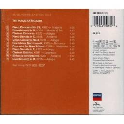 Music For Relaxation, Vol. 3: The Magic Of Mozart. CD