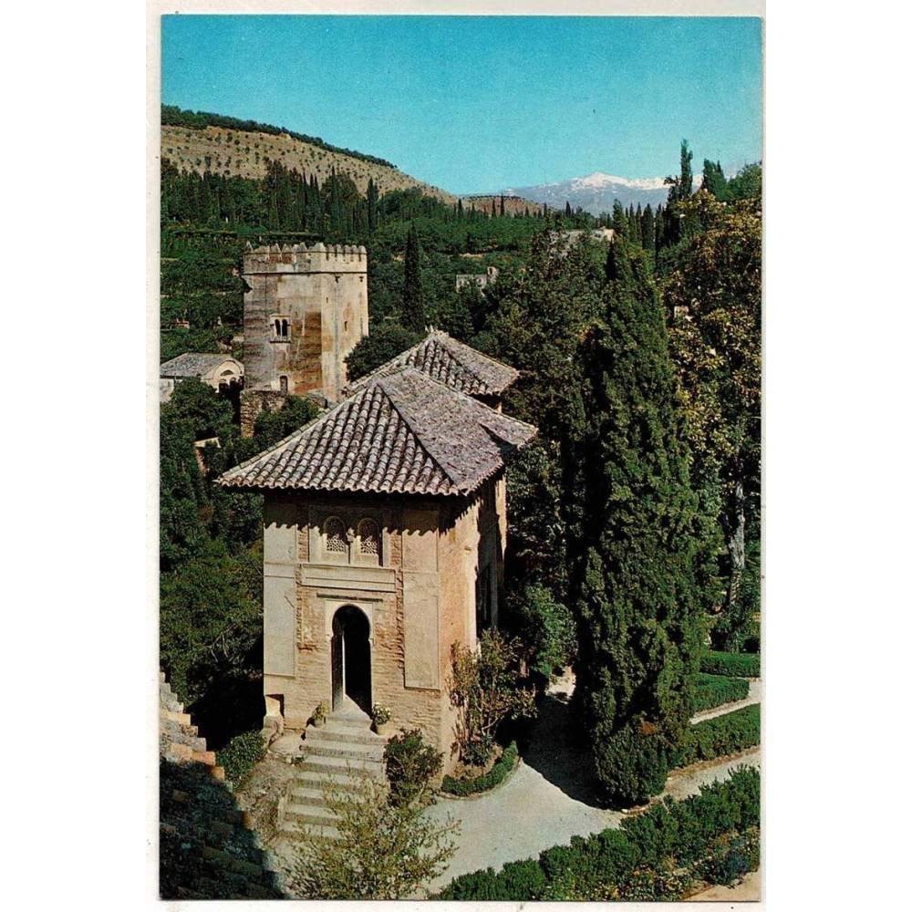 Postal Granada. Alhambra. Oratorio y Torre de los Picos Serie 45 No. 270