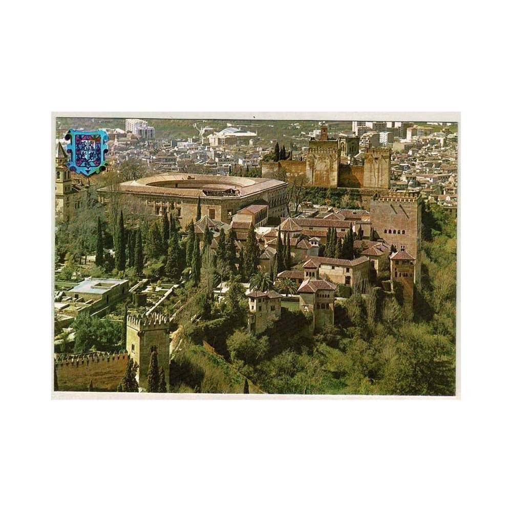 Postal Granada. Vista general de la Alhambra Serie 45 No. 71