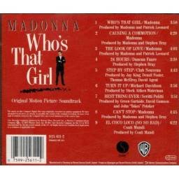 Madonna - Who's That Girl (Original Motion Picture Soundtrack). CD