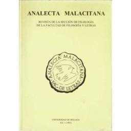 Analecta Malacitana XX, 1 (1997) - AA.VV.