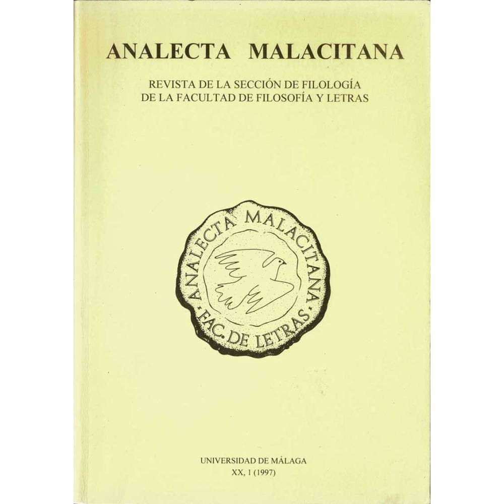 Analecta Malacitana XX, 1 (1997) - AA.VV.