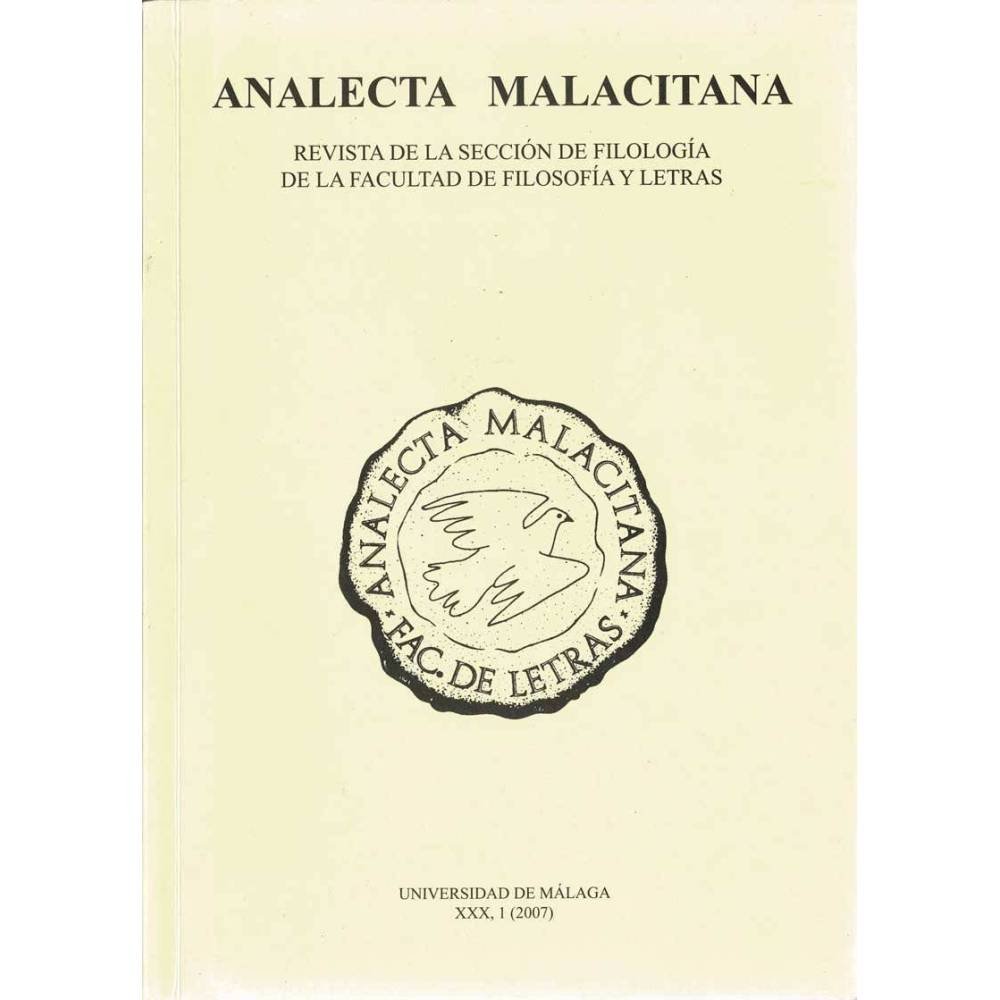 Analecta Malacitana XXX, 1 (2007) - AA.VV.