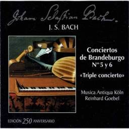 J. S. Bach - Conciertos de Brandeburgo No. 5 y 6. CD