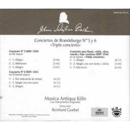 J. S. Bach - Conciertos de Brandeburgo No. 5 y 6. CD