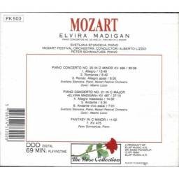 Mozart - Elvira Madigan. Piano Concertos No. 20 and 21. Fantasy in C Minor. CD