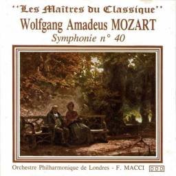 Wolfgang Amadeus Mozart, Orchestre Philharmonique de Londres, F. Macci - Symphonie Nr. 40. CD