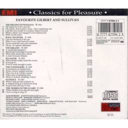 Gilbert & Sullivan - Favourite. CD