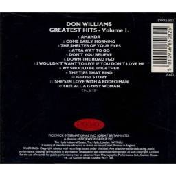 Don Williams - Greatest Hits Vol. 1. CD