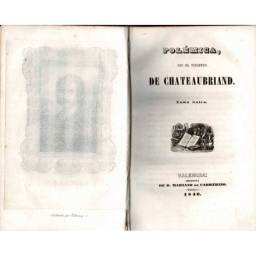 Obras Completas. Tomo XXIV. Polémica - Vizconde de Chateaubriand