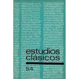 Estudios Clásicos Tomo XII No. 54. 1968. Organo de la Sociedad Española de Estudios Clásicos