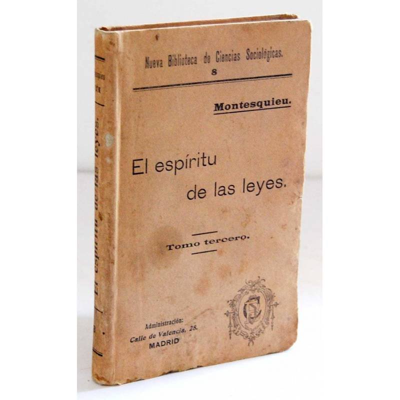 El espíritu de las leyes. Tomo III