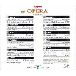 Tiempo de Opera Vol. 3. CD