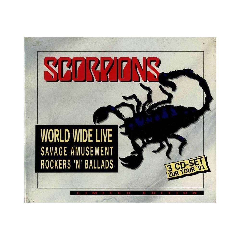Scorpions - World Wide Live. Savage Amusement. Best Of Rockers N' Ballads. 3 x CD