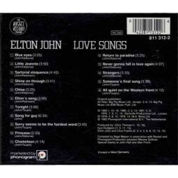 Elton John - Love Songs. CD