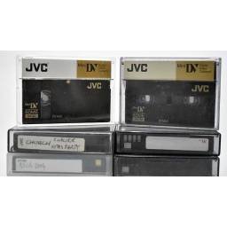 Lote de 12 cintas usadas mini DV DVM60. Sony, JVC, TDK