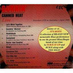 Canned Heat - Burnin Live. CD