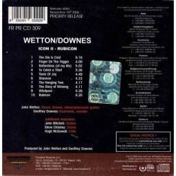 Wetton Downes - Icon II: Rubicon. Promo. CD