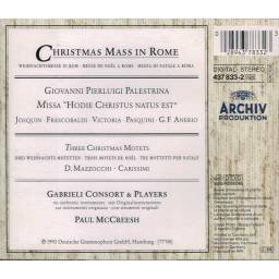 Gabrieli Consort & Players, Paul McCreesh - Palestrina. Mass Hodie Christus Natus Est. Christmas In Rome. CD