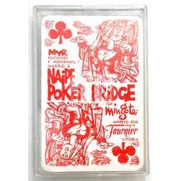 Baraja Naipe Poker Bridge por Mingote. Completa. Publicidad Joyero Aurelio Marcos