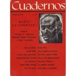 Revista Cuadernos No. 75. Agosto 1963