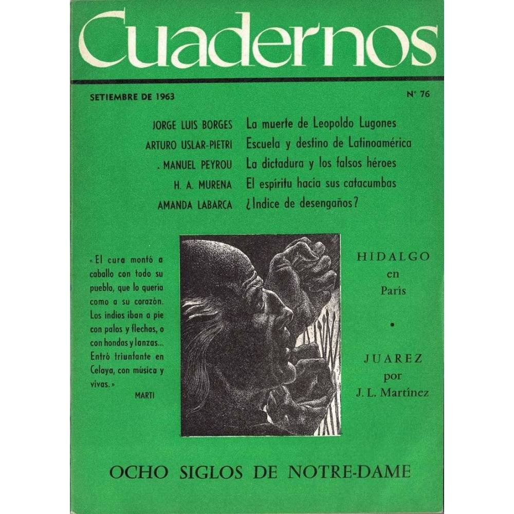 Revista Cuadernos No. 75. Setiembre 1963