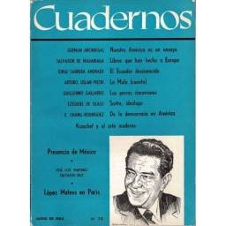 Revista Cuadernos No. 73....