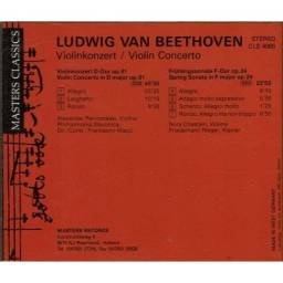 Ludwig van Beethoven - Violinkonzert D-Dur Op. 61, Frühlingssonate F-Dur Op. 24. CD