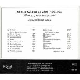 Regino Sainz de la Maza, Juan José Sáenz - Obras Originales para Guitarra. CD