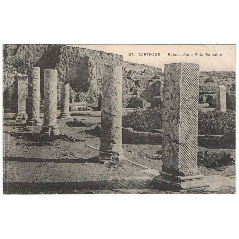 Postal Túnez. Carthage. Ruines d'une Villa Romaine Nº 157