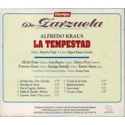 Alfredo Kraus - La Tempestad. CD