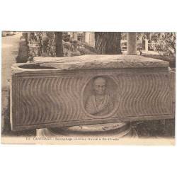 Postal Túnez. Carthage. Sarcophage chretien trouve a Bir-Ftouha Nº 151