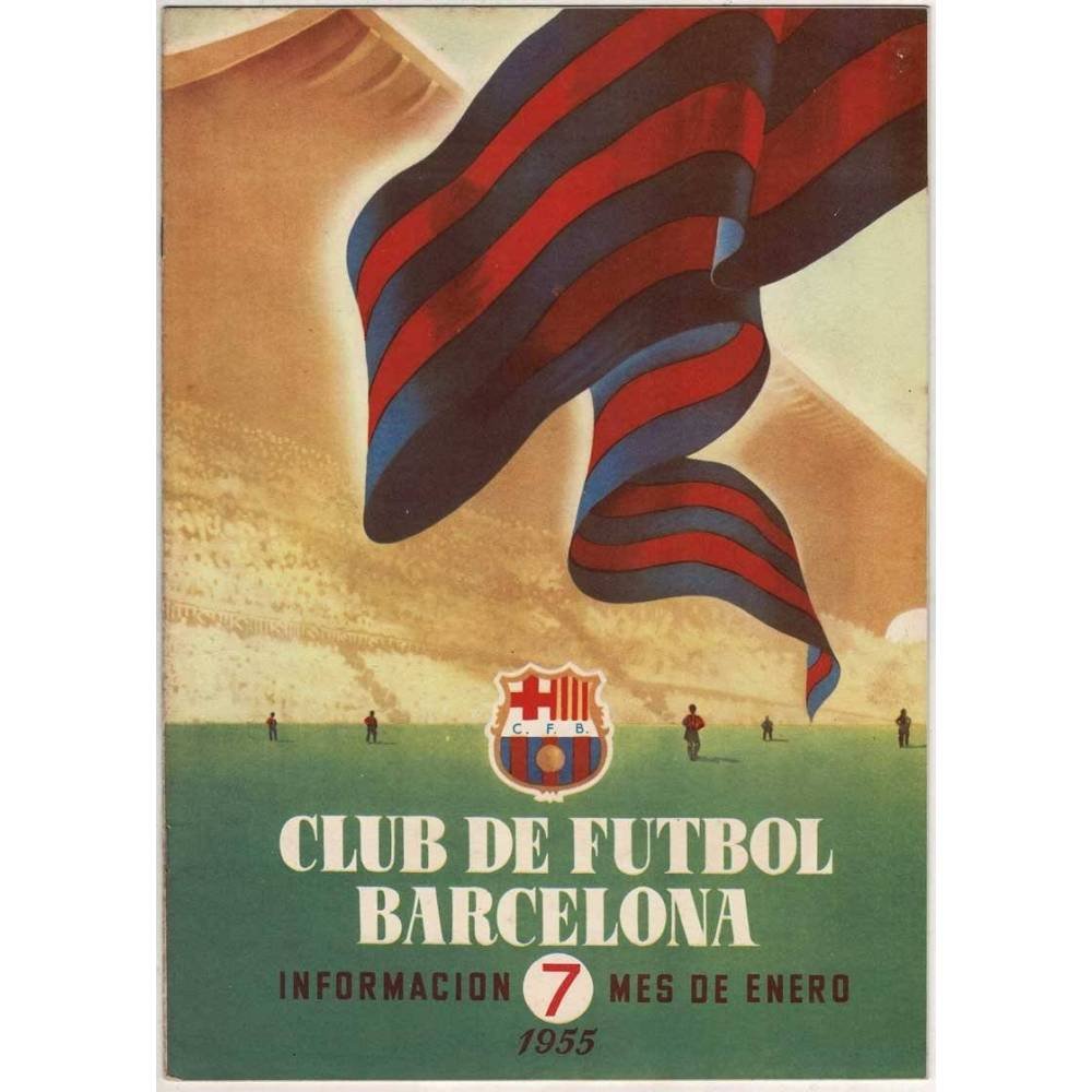 Club de Fútbol Barcelona. Boletín Información No. 7, 1955. Publicidad Radios Iberia