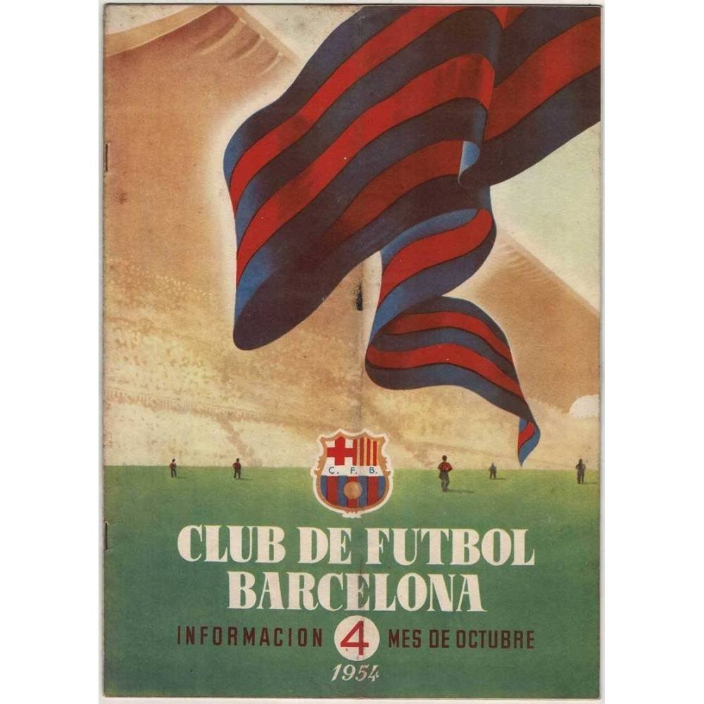 Club de Fútbol Barcelona. Boletín Información No. 4, 1954. Publicidad Mont-Ferrant