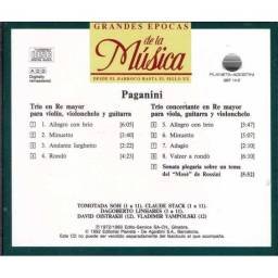 Grandes Épocas de la Música. Paganini. Trío. Trío Concertante. Sonata plegaria. CD