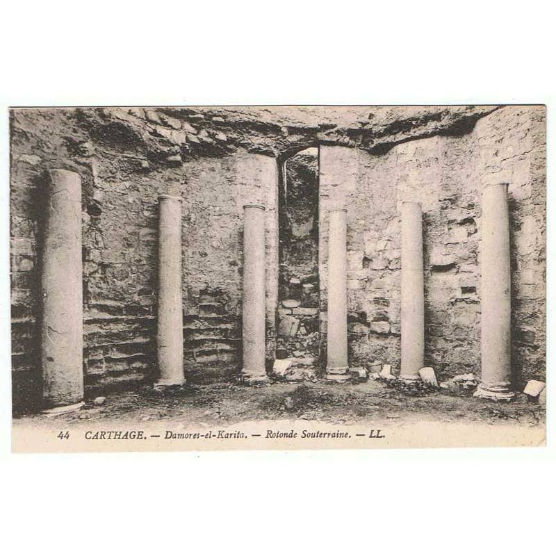 Postal Túnez. Carthage. Damores-el-Karita. Rotonde Souterraine