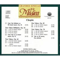 Grandes Épocas de la Música. Chopin - Valses, Op. 18, 34, 42, 64, 69, 70 y Póstumo. CD