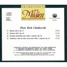 Grandes Épocas de la Música. Chaikovski - Obras varias. CD