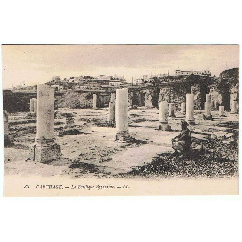 Postal Túnez. Carthage. La Basilique Byzantine Nº 38