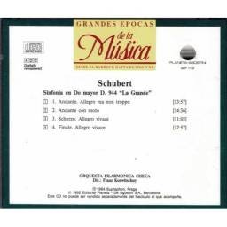 Grandes Épocas de la Música. Schubert - Sinfonía D. 944 La Grande. CD