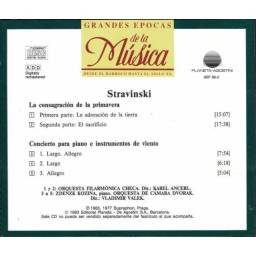 Grandes Épocas de la Música. Stravinski - Obras varias. CD